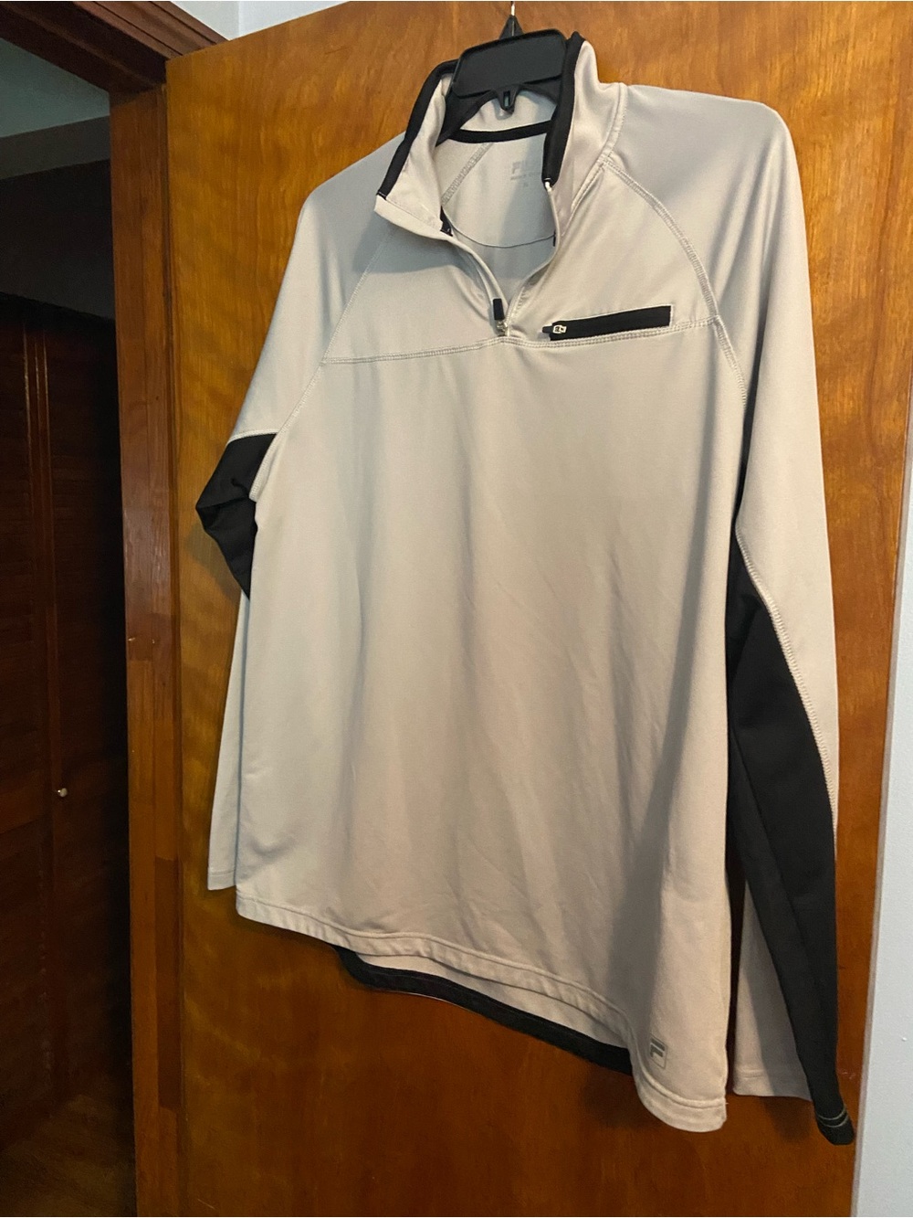 Fila Light Gray Pullover with Black Trim